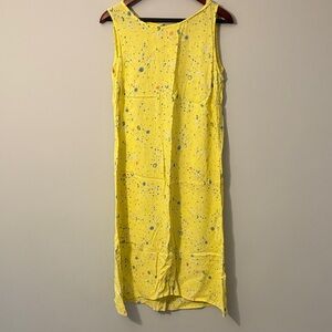 LAST CHANCE : Vibrant Yellow Sleeveless Midi Dress